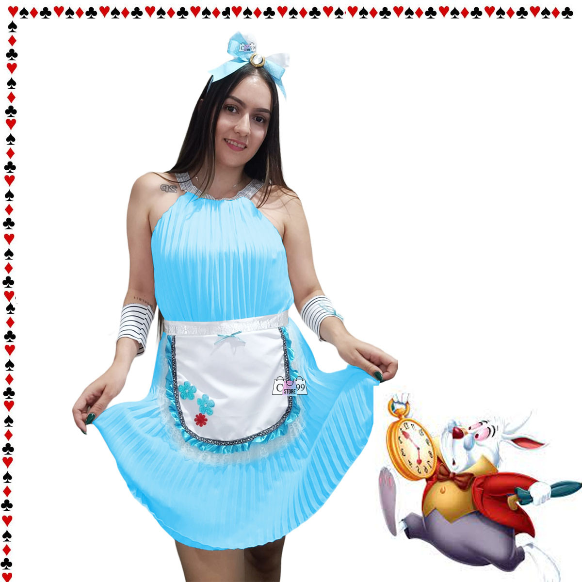 Kit Disfraz Alicia país De Las Maravilla